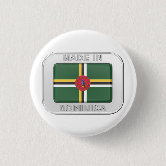 Made in Dominica Button (Vorderseite)