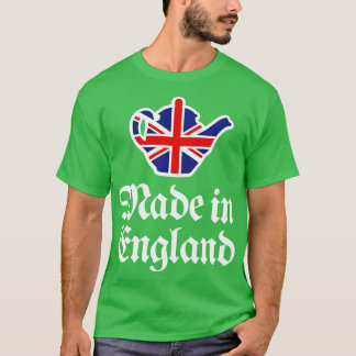 Made in England Teekanne Großbritannien Union Jack T-Shirt