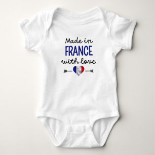 Made in France mit Liebe Niedlich Baby Strampler