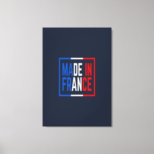 Made in France Wine Art Leinwanddruck (Vorderseite)