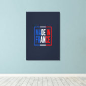 Made in France Wine Art Leinwanddruck (Insitu (Holzboden))