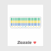 Made in Gabon - Bold National Pride Sticker (Blatt)