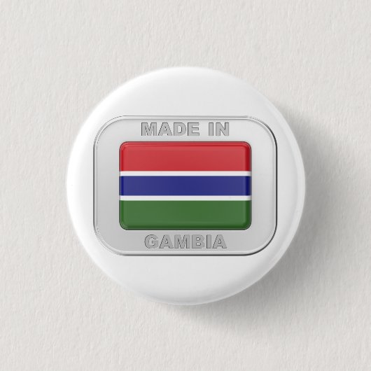 Made in Gambia Button (Vorderseite)