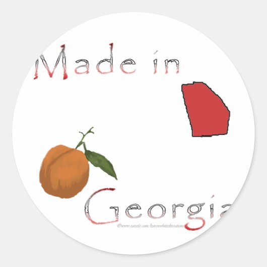 Made in Georgia Stickers (Vorderseite)