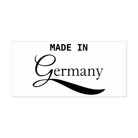Made in Germany Gummistempel (Prägung)