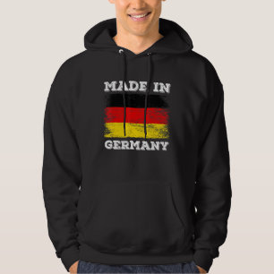 Made in Germany with German Flag Novelty Graphic D Hoodie