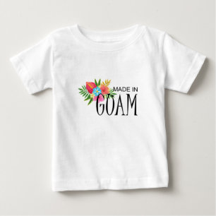 Made in Guam mit Blume Baby T-shirt