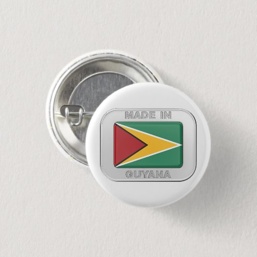 Made in Guyana Button (Vorne & Hinten)
