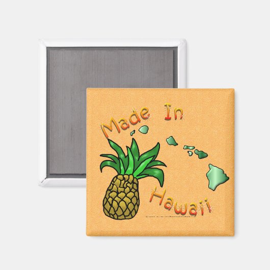 Made in Hawaii Magnet (Vorderseite/Rückseite)