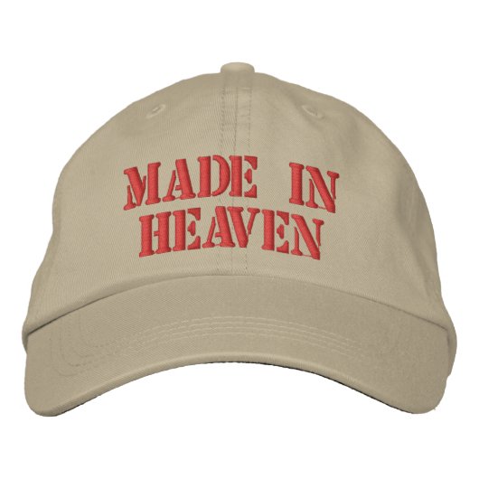 Made in Heaven Bestickte Kappe (Vorderseite)