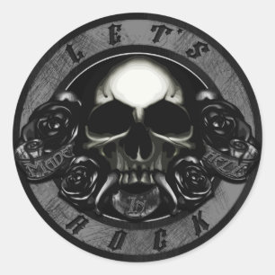 Made in Hell Runder Aufkleber