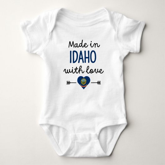 Made in Idaho mit Liebe Baby Strampler (Vorderseite)