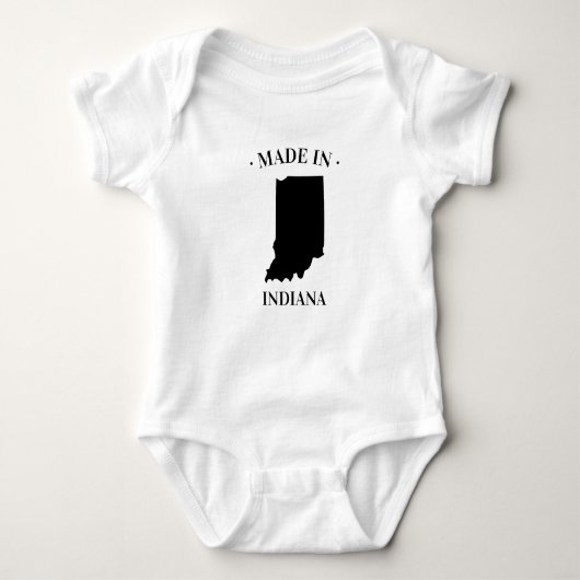 Made in Indiana IN Baby Bodysuit Baby Strampler (Vorderseite)