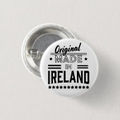 Made in Ireland beautiful retro logo. Button (Vorne & Hinten)
