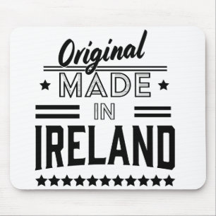 Made in Ireland beautiful retro logo. Mousepad