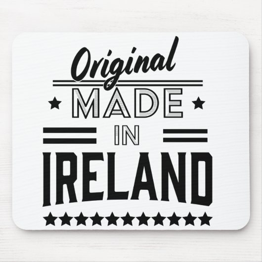 Made in Ireland beautiful retro logo. Mousepad (Vorne)
