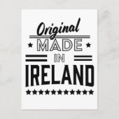 Made in Ireland beautiful retro logo. Postkarte (Vorderseite)