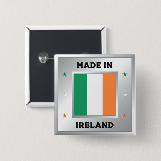 Made In Ireland Button (Vorne & Hinten)