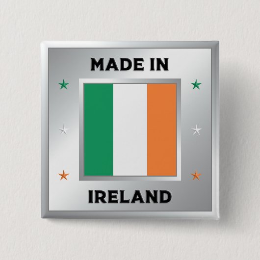 Made In Ireland Button (Vorderseite)