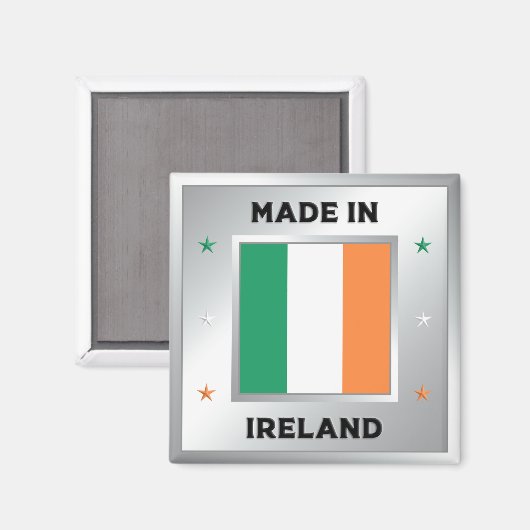 Made In Ireland Magnet (Vorderseite/Rückseite)