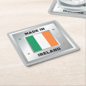 Made In Ireland Rechteckiger Pappuntersetzer (angewinkelt)
