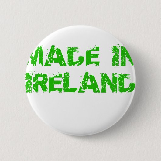 Made in Ireland St. Patrick Day Button (Vorderseite)