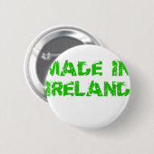 Made in Ireland St. Patrick Day Button (Vorne & Hinten)