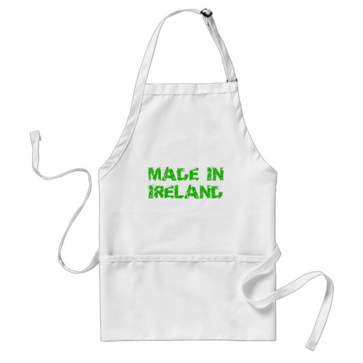 Made in Ireland St. Patrick Day Schürze (Vorne)