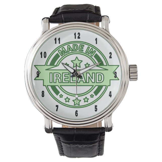 Made in Ireland St Patrick's Day Armbanduhr (Vorderseite)