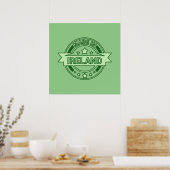 Made in Ireland St Patrick's Day Poster (Küche)