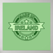 Made in Ireland St Patrick's Day Poster (Vorne)