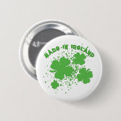 Made in Ireland with Kleeblatts Products Button (Vorne & Hinten)