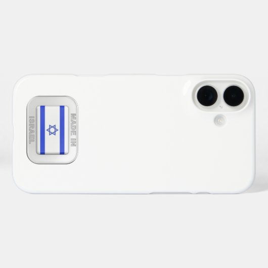 Made in Israel Case-Mate iPhone Hülle (Rückseite (Horizontal))