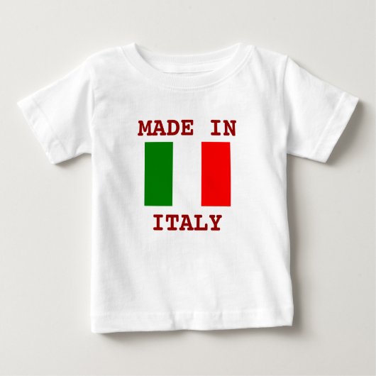 Made in Italy Baby T-shirt (Vorderseite)