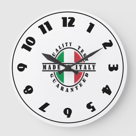Made In Italy Clock Große Wanduhr (Vorderseite)