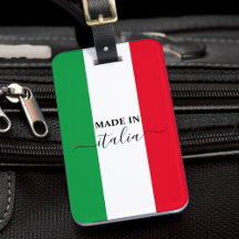 Made in Italy Flag Red White Green Italia