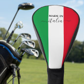 Made in Italy Flag Red White Green Italia Golf Headcover