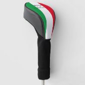 Made in Italy Flag Red White Green Italia Golf Headcover (angewinkelt)
