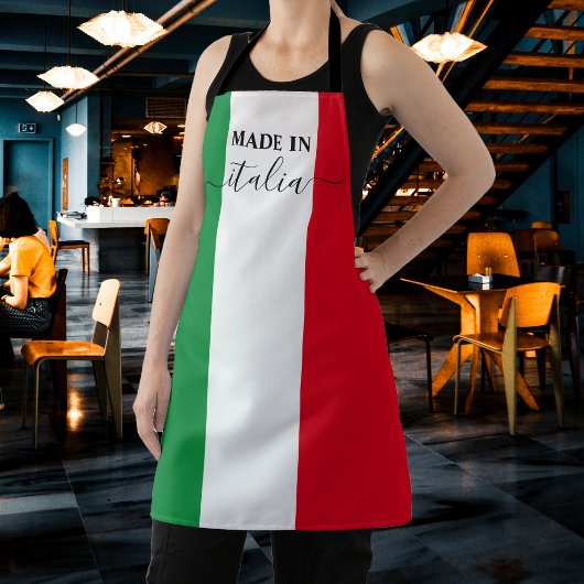 Made in Italy Flag Red White Green Italia Schürze