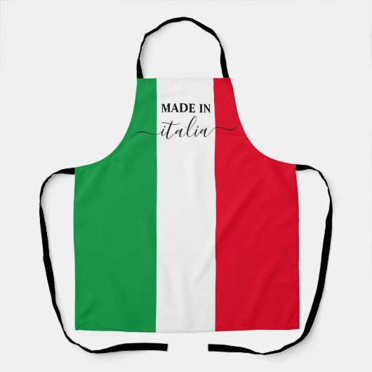 Made in Italy Flag Red White Green Italia Schürze (Vorderseite)