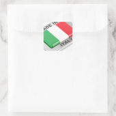 Made in Italy Quadratischer Aufkleber (Tasche)