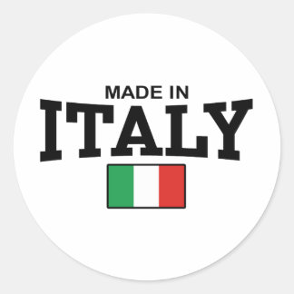 Made in Italy Runder Aufkleber