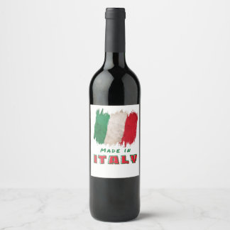 Made in Italy Weinetikett