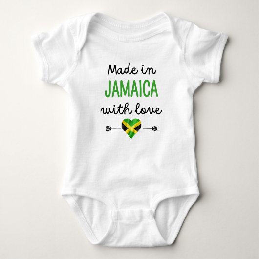 Made in Jamaica mit Liebe Baby Strampler (Vorderseite)