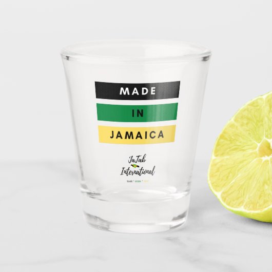 Made in Jamaica Shot Glass Schnapsglas (Vorderseite)