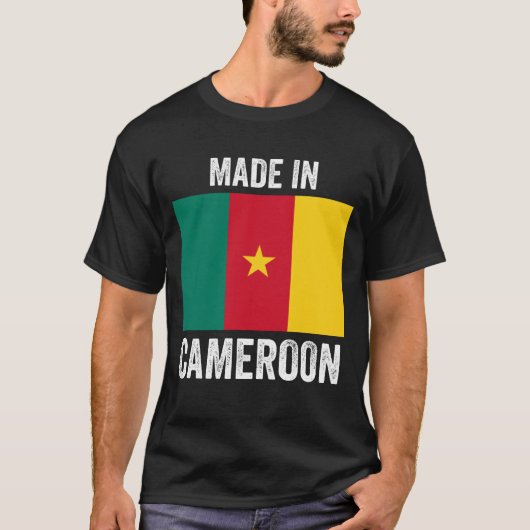 Made in Kamerun // World Country National Flag T-Shirt (Vorderseite)