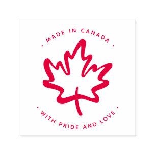MADE IN KANADA mit Stolz und Liebe - nicht zum Ver Permastempel