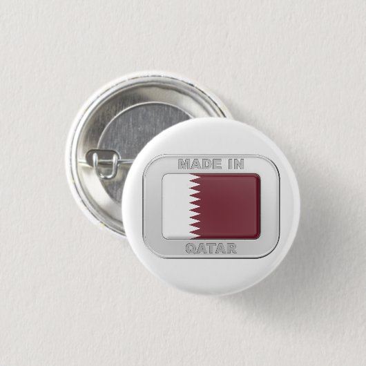 Made in Katar Button (Vorne & Hinten)