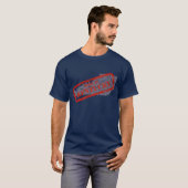 Made in Kentucky Grunge Map Navy Blue T - Shirt (Vorne ganz)