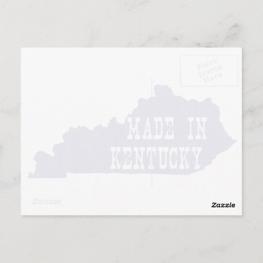 Made in Kentucky Postkarte (Rückseite)